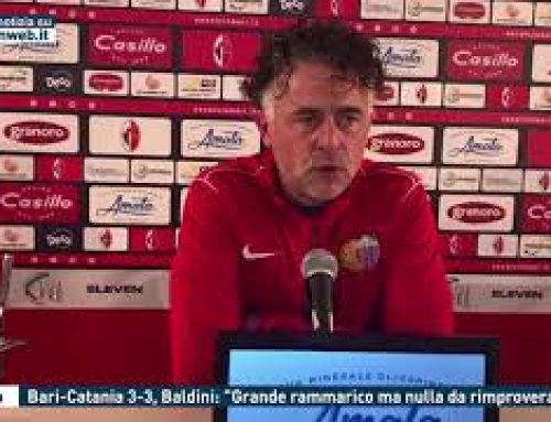 Calcio – Bari-Catania 3-3, Baldini: “Grande rammarico ma nulla da rimproverare”