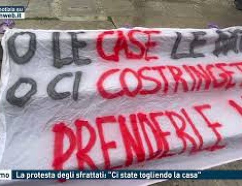 Palermo – La protesta degli sfrattati: “Ci state togliendo la casa”