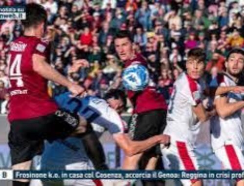 Serie B – Frosinone k.o in casa col Cosenza, accorcia il Genoa: Reggina in crisi profonda