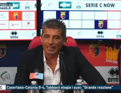 Serie C – Casertana-Catania 0-4, Tabbiani elogia i suoi: “Grande reazione”