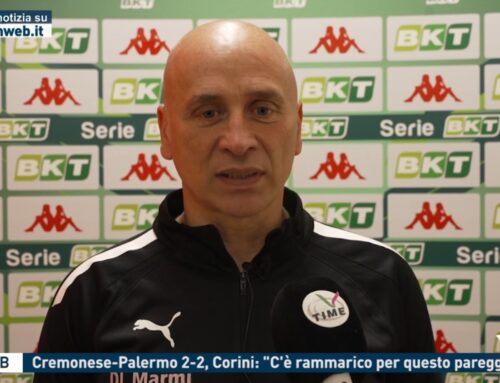 Serie B – Cremonese-Palermo 2-2, Corini: “C’è rammarico per questo pareggio”