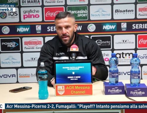 Serie C – Acr Messina-Picerno 2-2, Fumagalli: “Playoff? Intanto pensiamo alla salvezza”