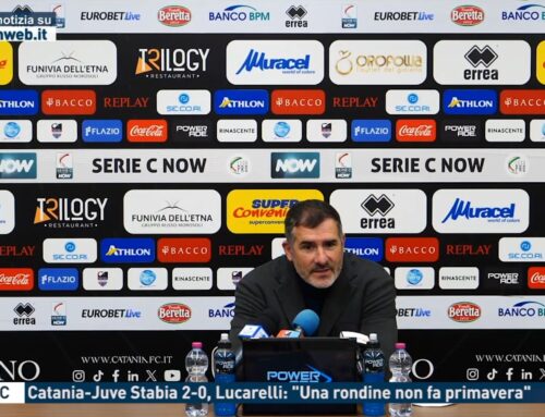 Serie C – Catania-Juve Stabia 2-0, Lucarelli: “Una rondine non fa primavera”