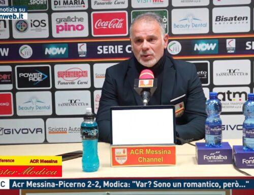 Serie C – Acr Messina-Picerno 2-2, Modica: “Var? Sono un romantico, però…”