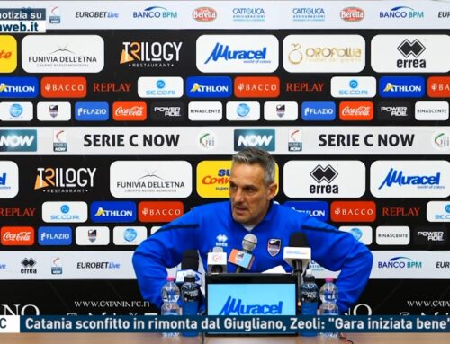 Serie C – Catania sconfitto in rimonta dal Giugliano, Zeoli: “Gara iniziata bene”