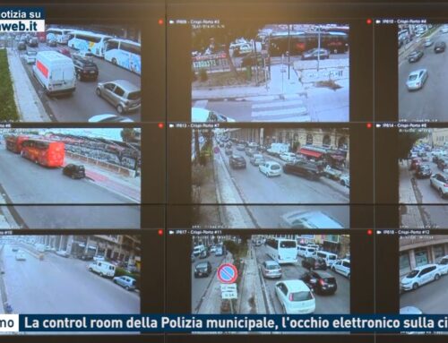 Palermo – La Control room della Polizia municipale, l’occhio elettronico sulla città