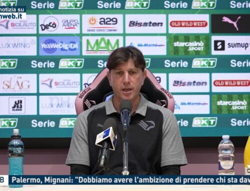 Serie B – Palermo, Mignani: “Dobbiamo avere l’ambizione di prendere chi sta davanti”