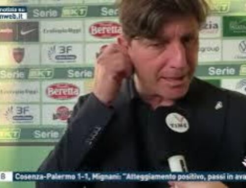 Serie B – Cosenza-Palermo 1-1, Mignani: “Atteggiamento positivo, passi in avanti”