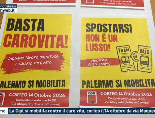 Palermo – La Cgil si mobilita contro il caro vita, corteo il14 ottobre da via Maqueda